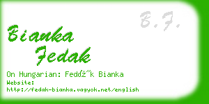 bianka fedak business card